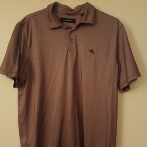 Tommy Bahama- Mens XL Shiney Red Polo *Very Clean*